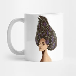 African american woman fairy nymph freckles unique design Mug